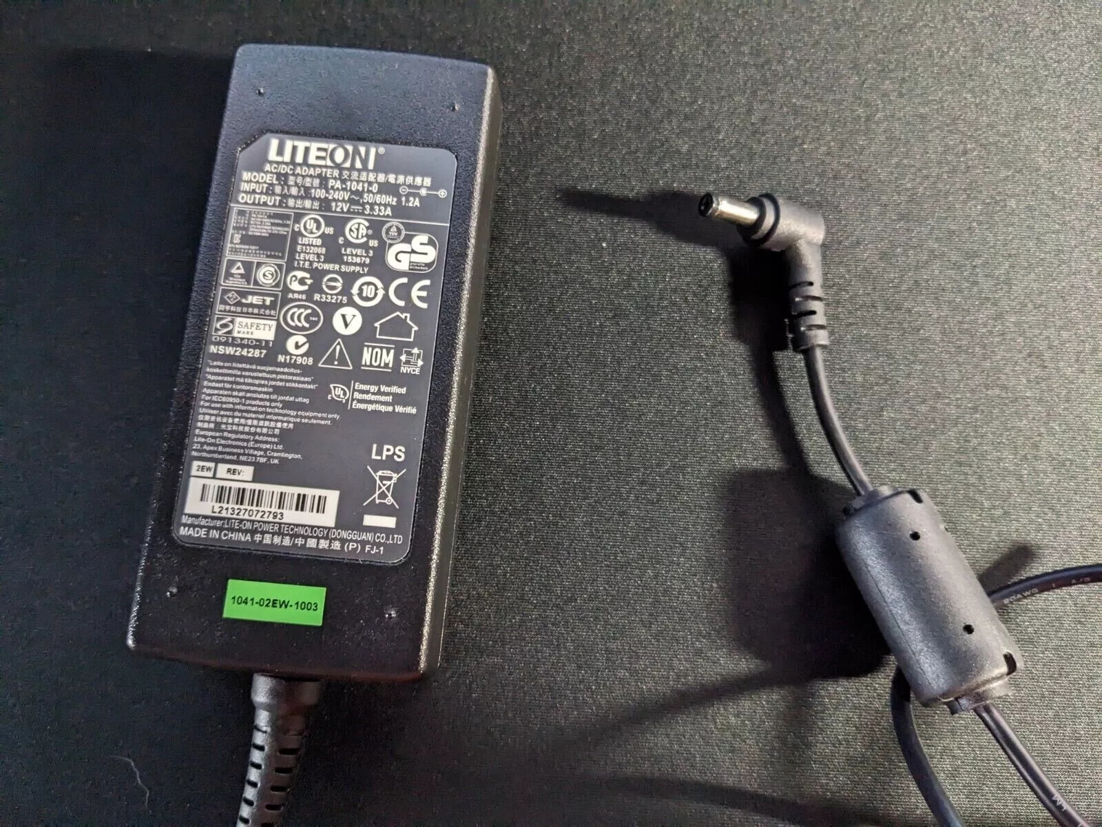 *Brand NEW*Genuine Liteon PA-1041-0 12V 3.33A AC Adapter Charger Power Supply